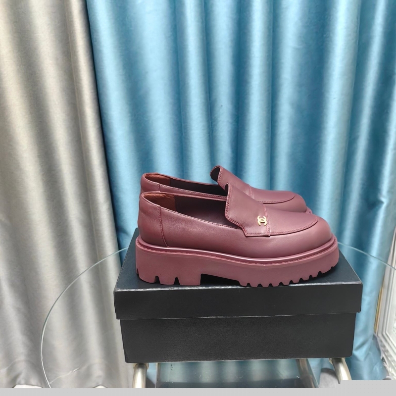 Ch*el leather shoes